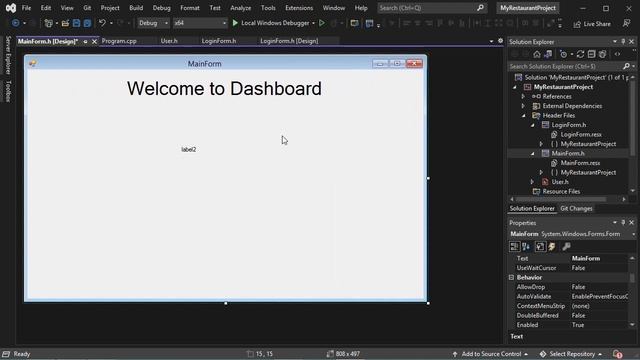 Create Login and Register Forms Using C++ and Visual Studio 2022 with SQL Server смотреть онлайн