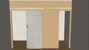 Монтаж перегородки из гипсокартона с раздвижными дверями-купе. Sliding compartment doors