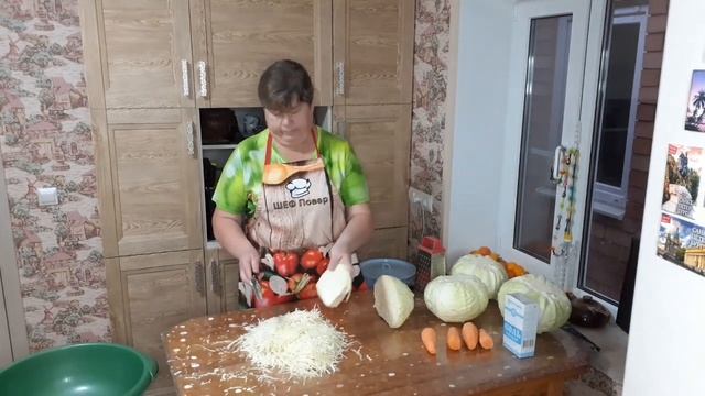 Учимся шинковать капусту спец ножом. Квашение капусты за 3 дня. Салат из капусты. смотреть онлайн