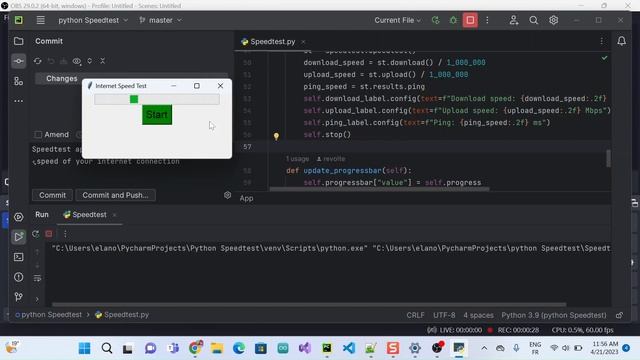 SpeedTest Python смотреть онлайн
