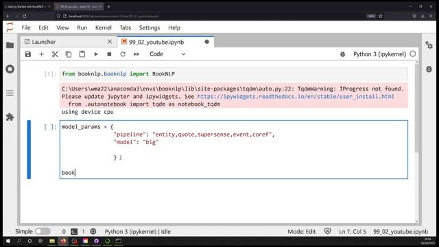 How to Process a Text with BookNLP (BookNLP Tutorials 02) смотреть онлайн