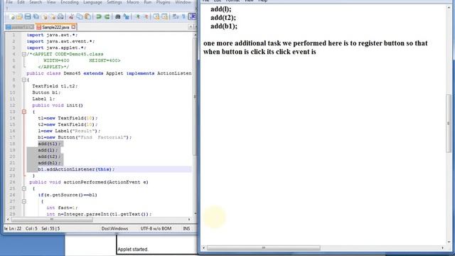 Create Action Listeners with Button - Java GUI Tutorial by SEZ using command prompt смотреть онлайн