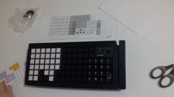 Настройка pos-клавиатуры posiflex 6600