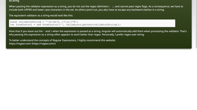 Angular 2 : Validators.pattern() not working смотреть онлайн