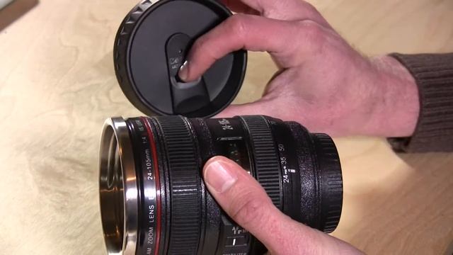 Camian Camera Lens Coffee Tea Mug Review - Mug that Looks Like a Canon Camera Lens! смотреть онлайн