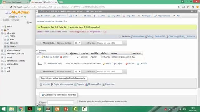 07 HTML + CSS + JAVASCRIPT + PHP + MYSQL Avisos Clasificados - Inicio de Sesión смотреть онлайн