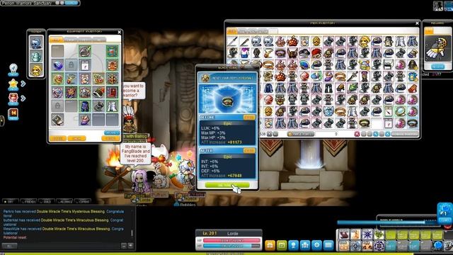 MapleStory Reboot Adventure Episode 20 - INSANE DOUBLE MIRACLE TIME CUBING GAINS! смотреть онлайн