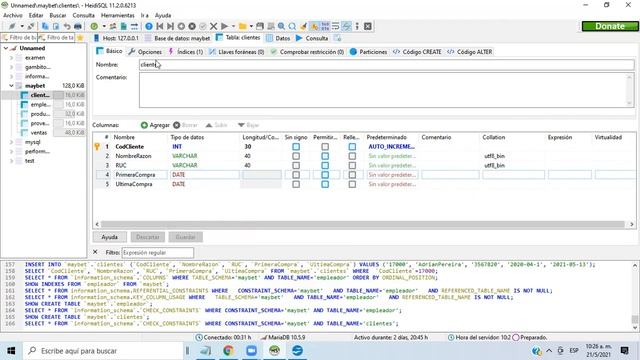 Creación Carga y Consultas en Bases de Datos con Heidi SQL смотреть онлайн