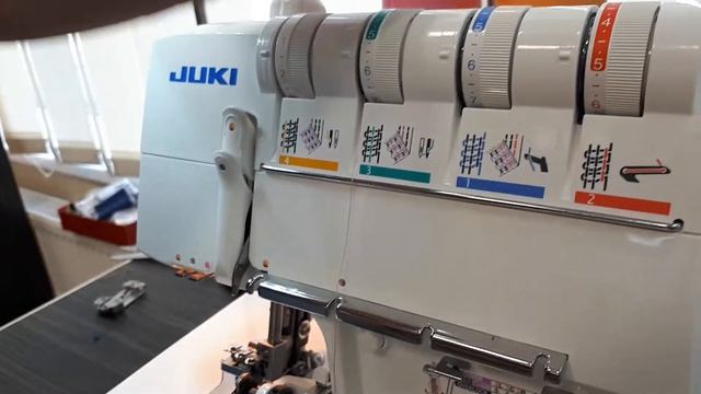 Заправка коверлока JUKI PE 1500 часть 1 смотреть онлайн