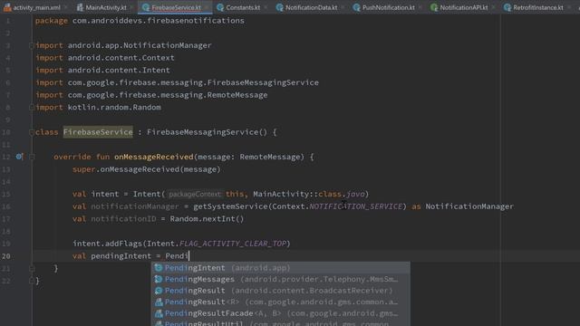 Sending Firebase Push Notifications - Firebase Cloud Messaging смотреть онлайн
