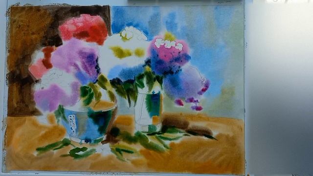 How to draw a still-life? From A to Z. / Натюрморт "Букет " от а до я. смотреть онлайн