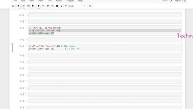 Python dictionary example program | Python for Beginners | Techmaima смотреть онлайн