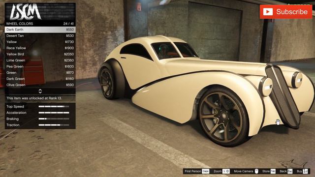Truffade Z-Type New Podium Vehicle | "THE BEAUTY" Best Customization & Review | GTA Online | FREE смотреть онлайн
