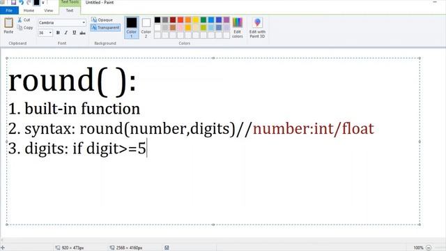 PYTHON TUTORIAL: ROUND FUNCTION IN PYTHON||CEIL FUNCTION||FLOOR FUNCTION смотреть онлайн