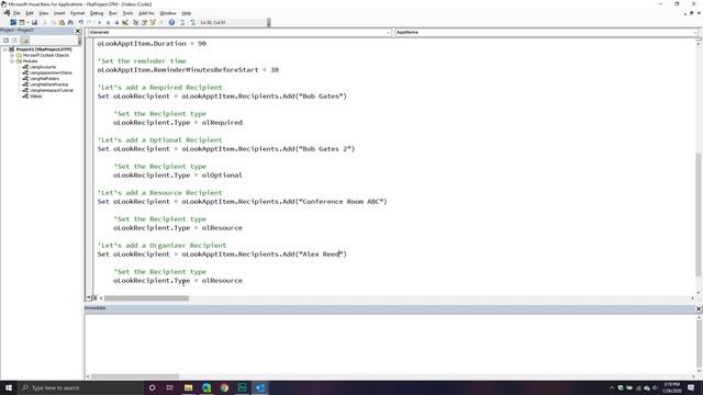 Using the Appointment Item Object in Outlook VBA смотреть онлайн