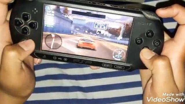 Playing Need for speed CARBON own the city in PSP (PlayStation) смотреть онлайн