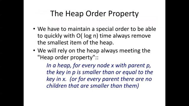 CIS256 binary heap смотреть онлайн
