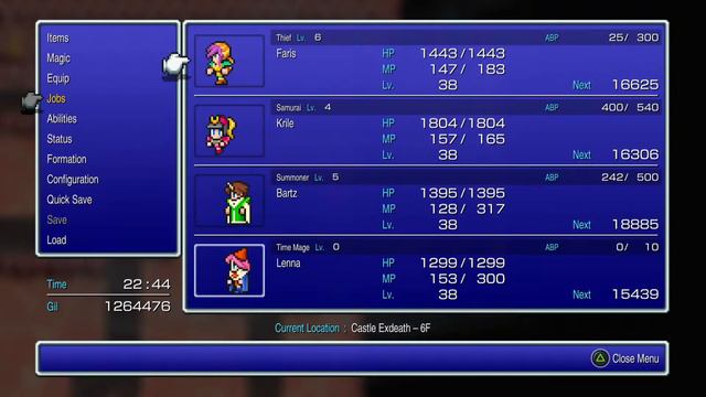 Final Fantasy 5 - Pixel Remaster PS5 playthrough, part 24 - entering Castle Exdeath смотреть онлайн