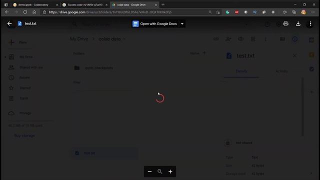 Simplest way to Open files from Google Drive in Google Colab #colab смотреть онлайн