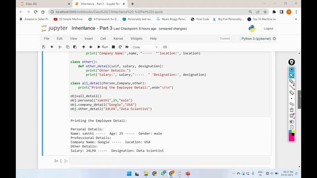 Learn Python programming in TAMIL | Multiple Inheritance - Part 3 | [Tamil] смотреть онлайн