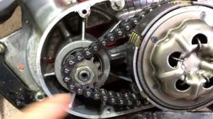 Минск замена моторной цепи, звезды и корзины сцепления. Часть 1