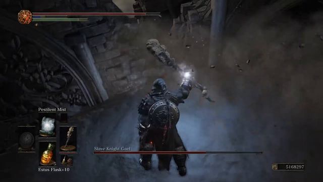 Dark Souls 3 The Easy Way (SL65) Slave Knight Gael The Wall on your left is Gael Weakness смотреть онлайн