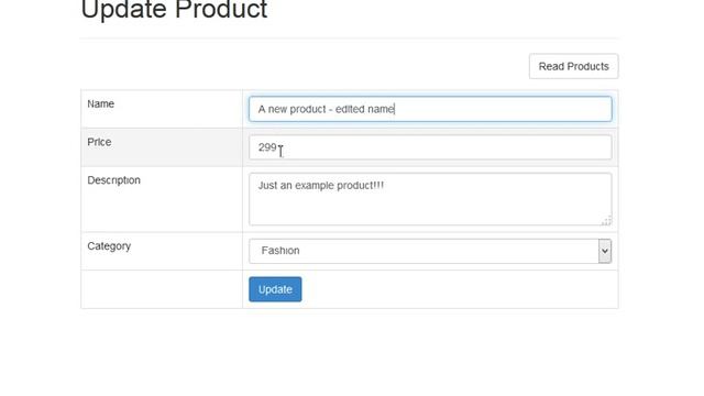 Output: PHP Object Oriented CRUD Example with Bootstrap смотреть онлайн