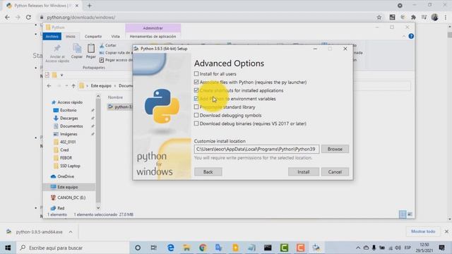 Cómo instalar Python en Windows | Primeros pasos curso Python смотреть онлайн