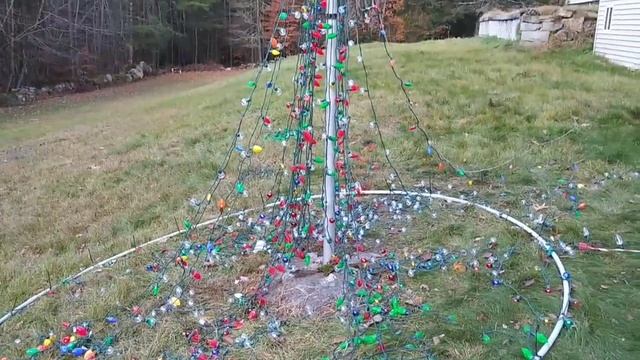 D.I.Y. Building a 18 foot Mega Tree for Christmas Lights Display смотреть онлайн