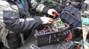 Ремонт сворочного полуавтомата AVRORA PRO OVERMAN 200 начало