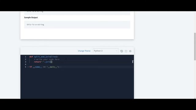 #15: String Split and Join | Hackerrank Python Solution | English Explanation смотреть онлайн
