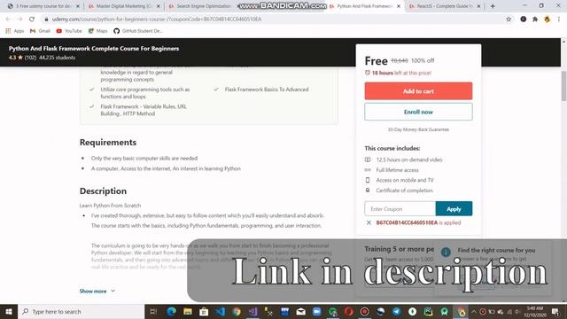 5 udemy course free for today | 10/12/2020 | ProgGeek смотреть онлайн
