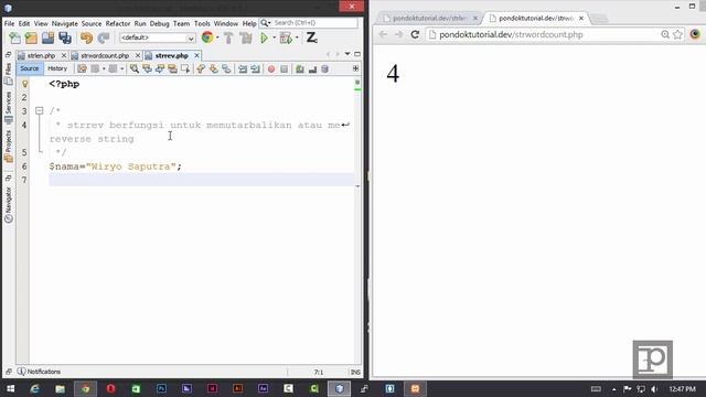Kursus PHP & Mysql : 10 Strrev Pada PHP смотреть онлайн
