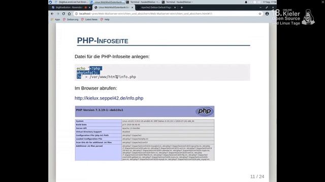 Linux Web/Mail/Datenbank-Server: Installation, Konfiguration - LPD 2020.2 aus Kiel смотреть онлайн