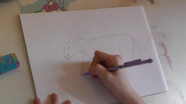 Как нарисовать леопарда за 10 минут. смотреть онлайн