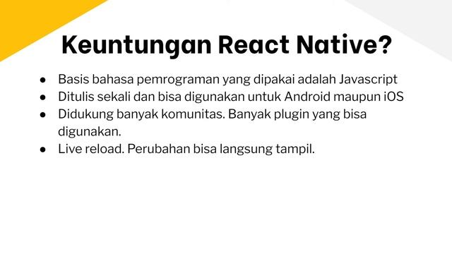 Pengenalan Apa Itu React Native // 01. Belajar React Native смотреть онлайн