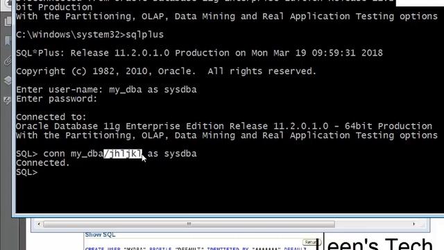 Oracle DBA 11g Tutorial in Bangla: Lesson#8 Part#1 Administering User Security смотреть онлайн