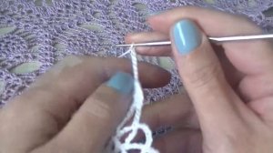 Ажурная дорожка на стол. Вяжем с 1-14 ряд.