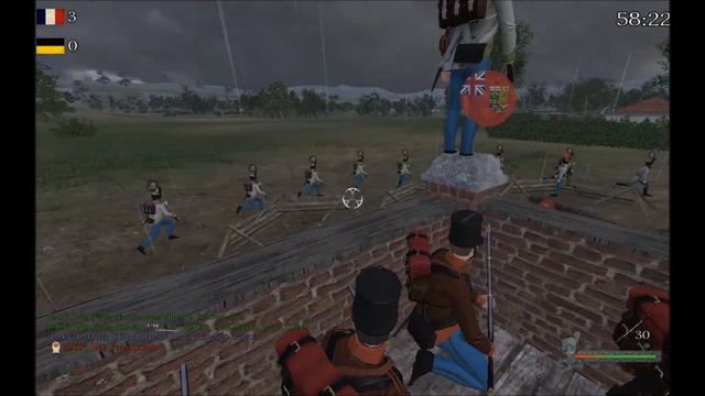 Mount and Blade: Napoleonic Wars Line Battle 4, 9th Royal Rifles смотреть онлайн