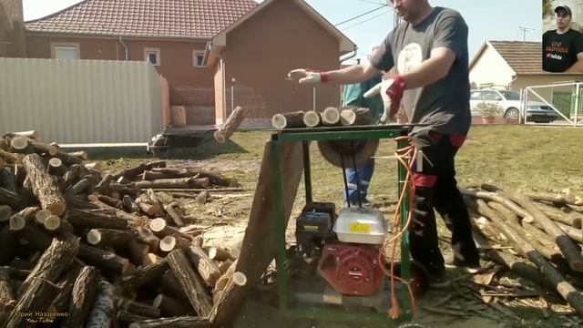 УНИКАЛЬНЫЕ ПРИСПОСОБЛЕНИЕ ДЛЯ БЫСТРОГО РАСПИЛА ДРОВ #1 / DEVICE FOR QUICKLY CUTTING WOOD смотреть онлайн