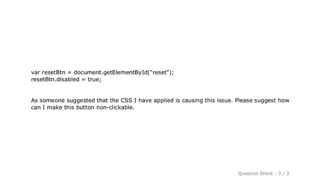 HTML : Disable/Non-Clickable an HTML button in Javascript смотреть онлайн