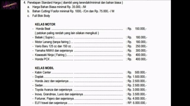 Daftar Harga Skotlet Per Meter Dan Harga Pasang Block Body Motor Dan Mobil смотреть онлайн