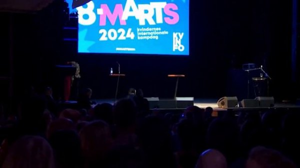 Mette Frederiksen mødt med buh-råb under tale ved kvindernes internationale kampdag