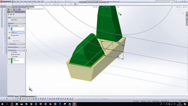 Как создать 3D модели гусеницы в SolidWorks смотреть онлайн