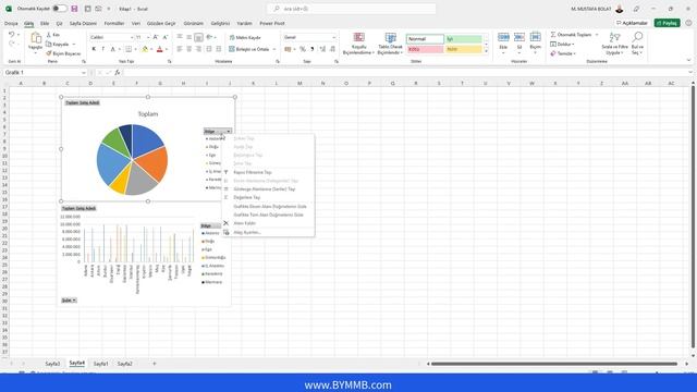 Excel'de Birbirine Bağlı Grafik Yapımı смотреть онлайн