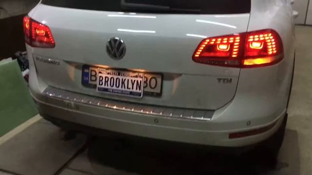 Установка задних LED фар VW Touareg 2012 USA смотреть онлайн