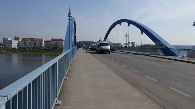 Germany to Poland Border Crossing: Frankfurt (Oder) to Slubice 11 April 2018 смотреть онлайн