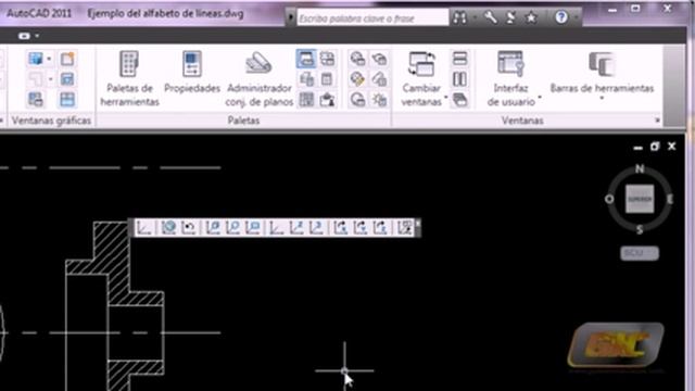 2.8-c Otros elementos de la interfaz (Curso Autocad 2011) смотреть онлайн