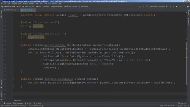 Login Social con Google + Facebook + Angular 9 + Spring Boot: Parte 8: Json Web Token смотреть онлайн