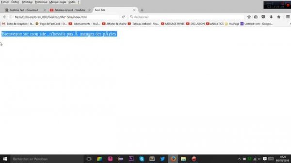 CREER UN SITE ? HTML/CSS #1 - LES BASES
